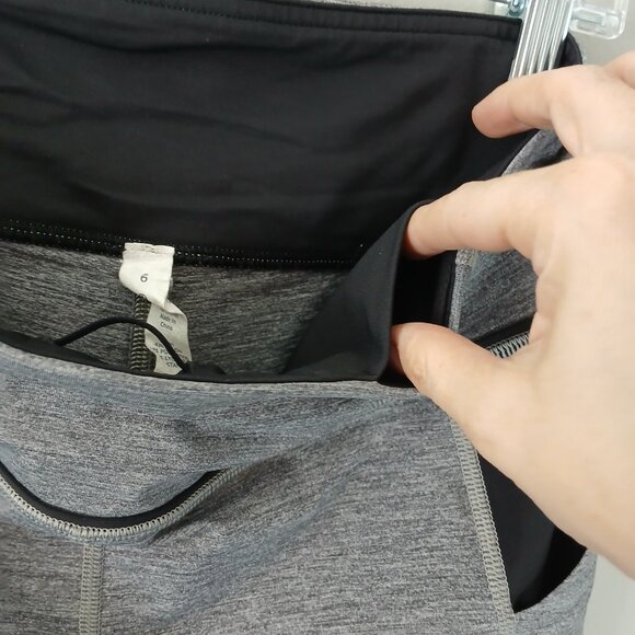 Lululemon Women's Pace Rival Size 6 Crop Leggings Gray Activewear Athleisure M m - Picture 9 of 16